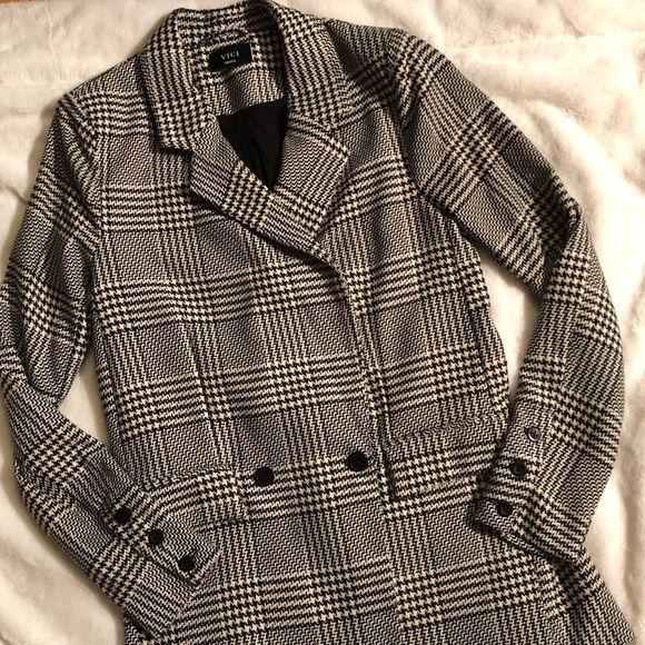 Vici Houndstooth Blazer Long Small - Picture 5 of 10